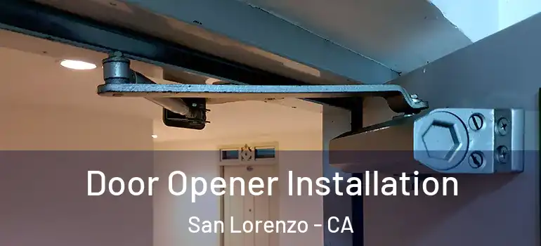 Door Opener Installation San Lorenzo - CA