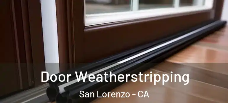  Door Weatherstripping San Lorenzo - CA
