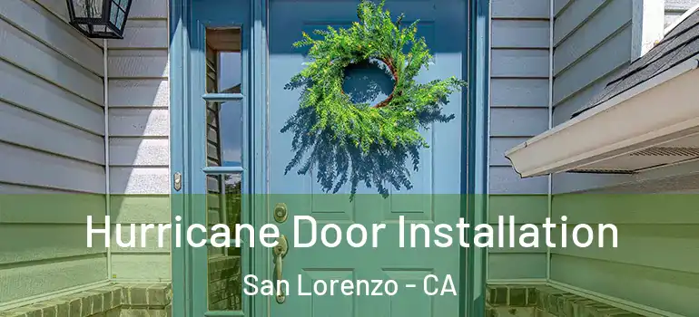  Hurricane Door Installation San Lorenzo - CA