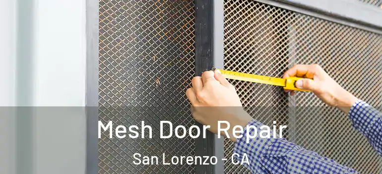  Mesh Door Repair San Lorenzo - CA